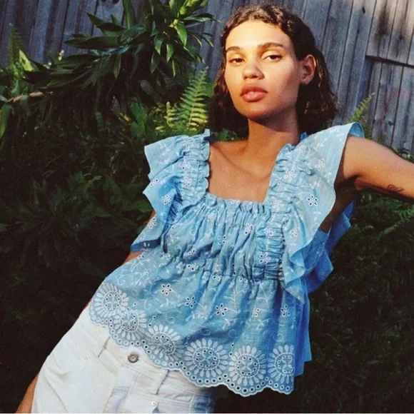 Zara Embroidery Top Size XS - Picture 1 of 10